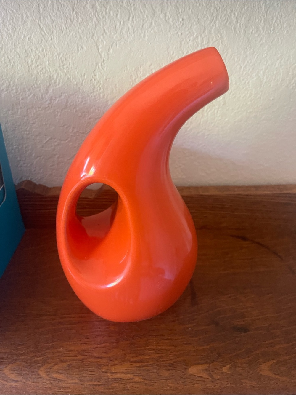 Rachael Ray Orange EVOO Olive Oil Dispenser Stoneware Cruet 24 oz
